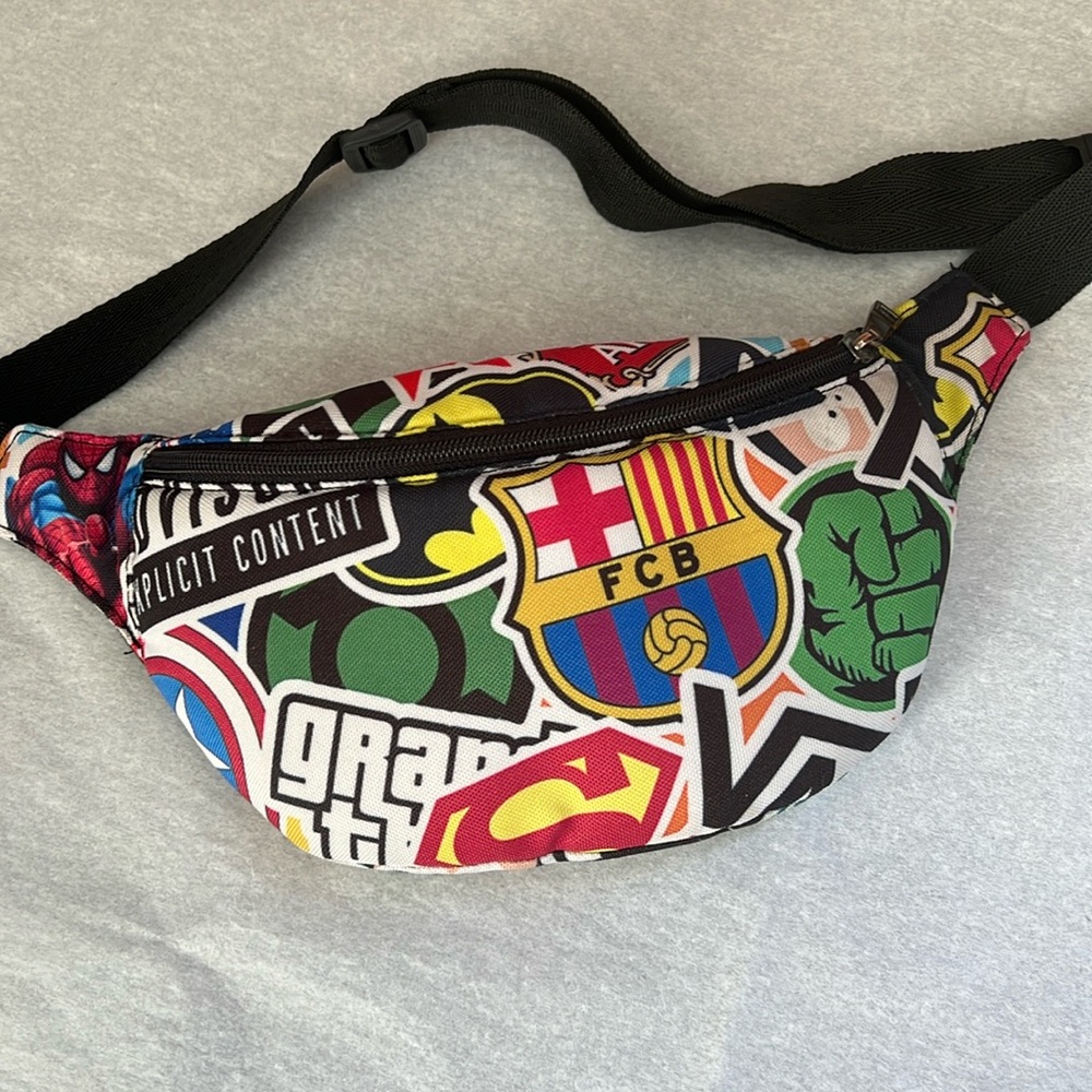 Fanny Pack Logos Quilted Interior Pop Culture Unisex